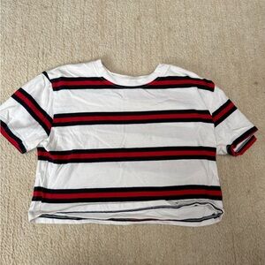 Women’s Brandy Melville Cropped Striped Tee